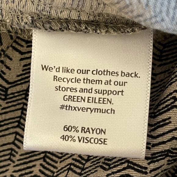 Eileen Fisher Dropped Sides Mid-length Elastic Waist Skirt Small - Picture 8 of 9